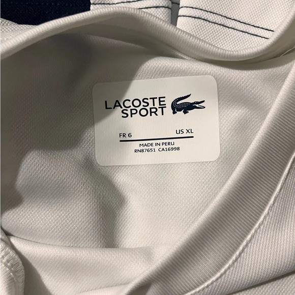 NWOT Lacoste Sport short sleeve - Picture 4 of 4